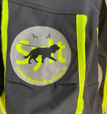 Druck auf einer Jacke